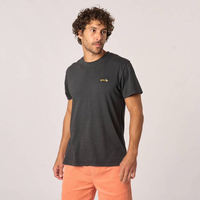 T-shirt Roadtrip in cotone biologico nera