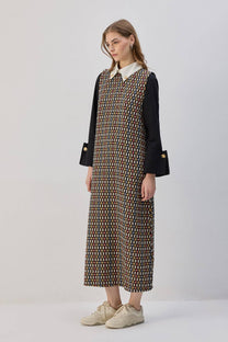 Giacca in tweed con colletto a camicia