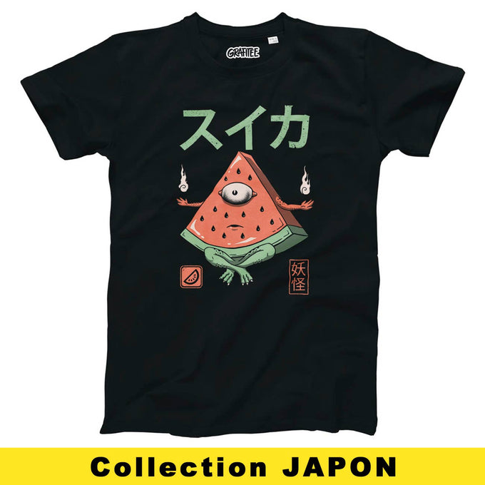 T-shirt Yokai Anguria – Maglia Illustrata in Arte Giapponese