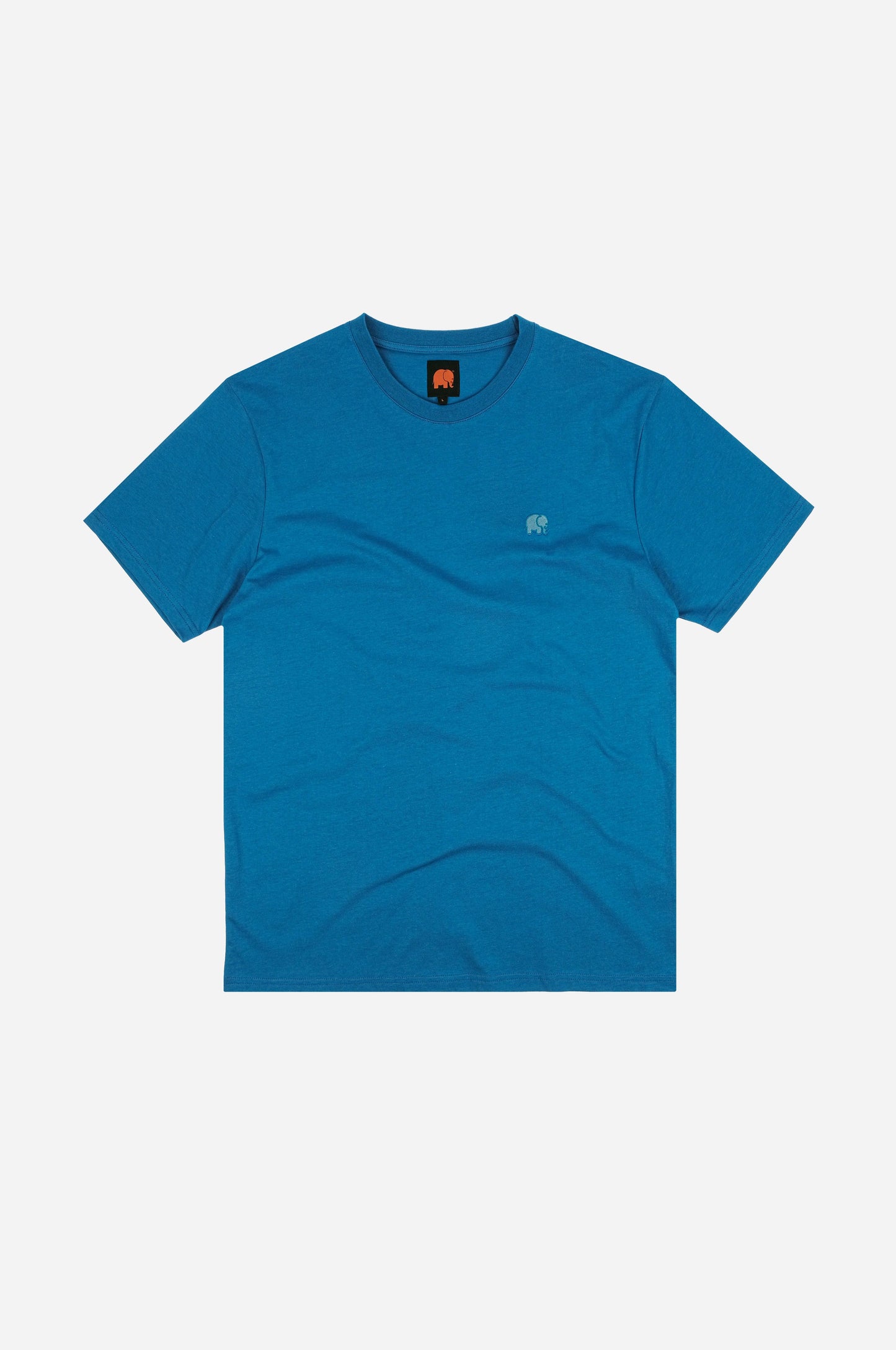 T-shirt Essenziale Blu Classico in Cotone Biologico