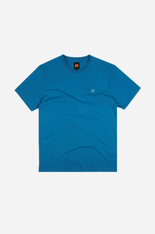 T-shirt Essenziale Blu Classico in Cotone Biologico