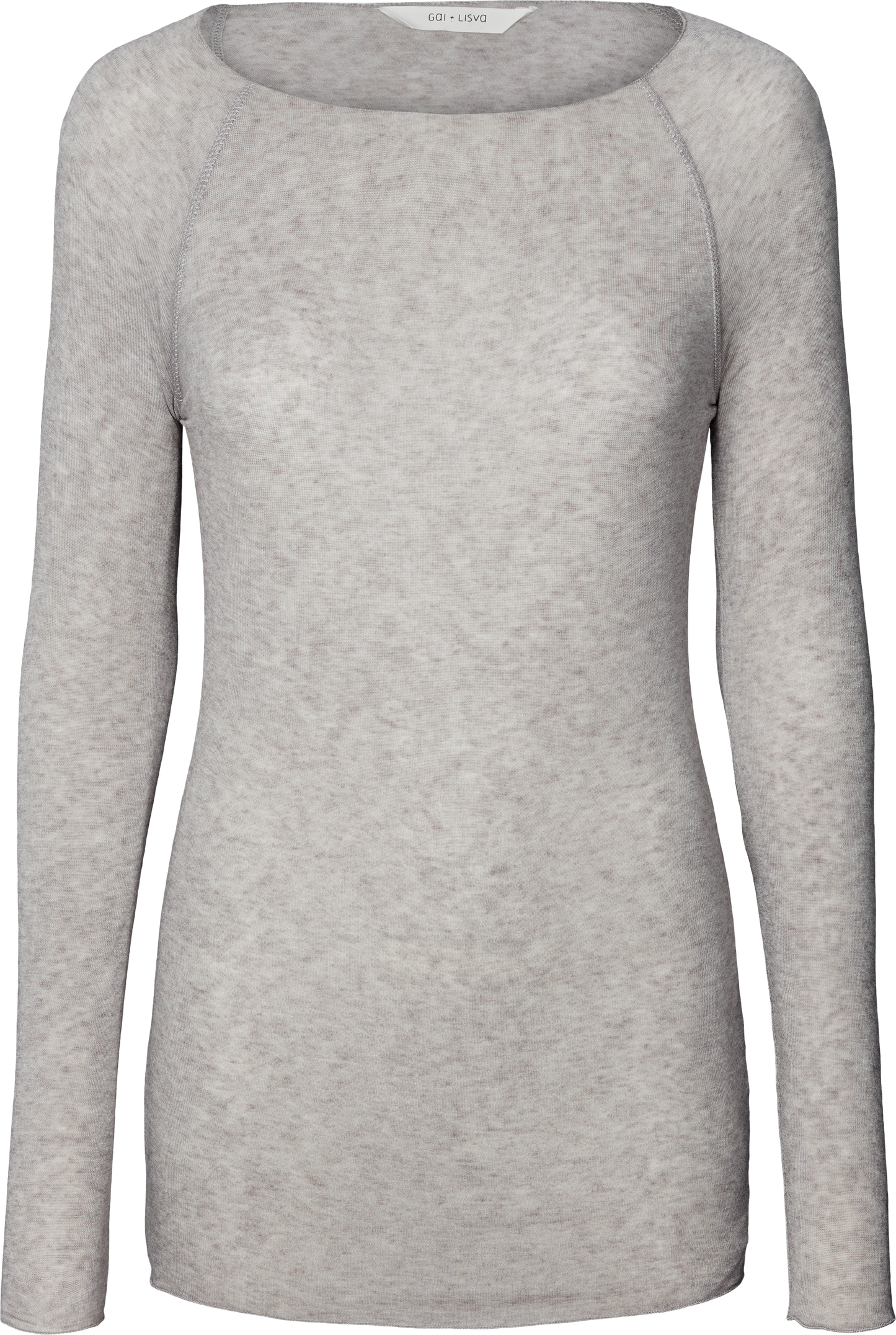 Maglia Amalie in lana grigio chiaro mélange