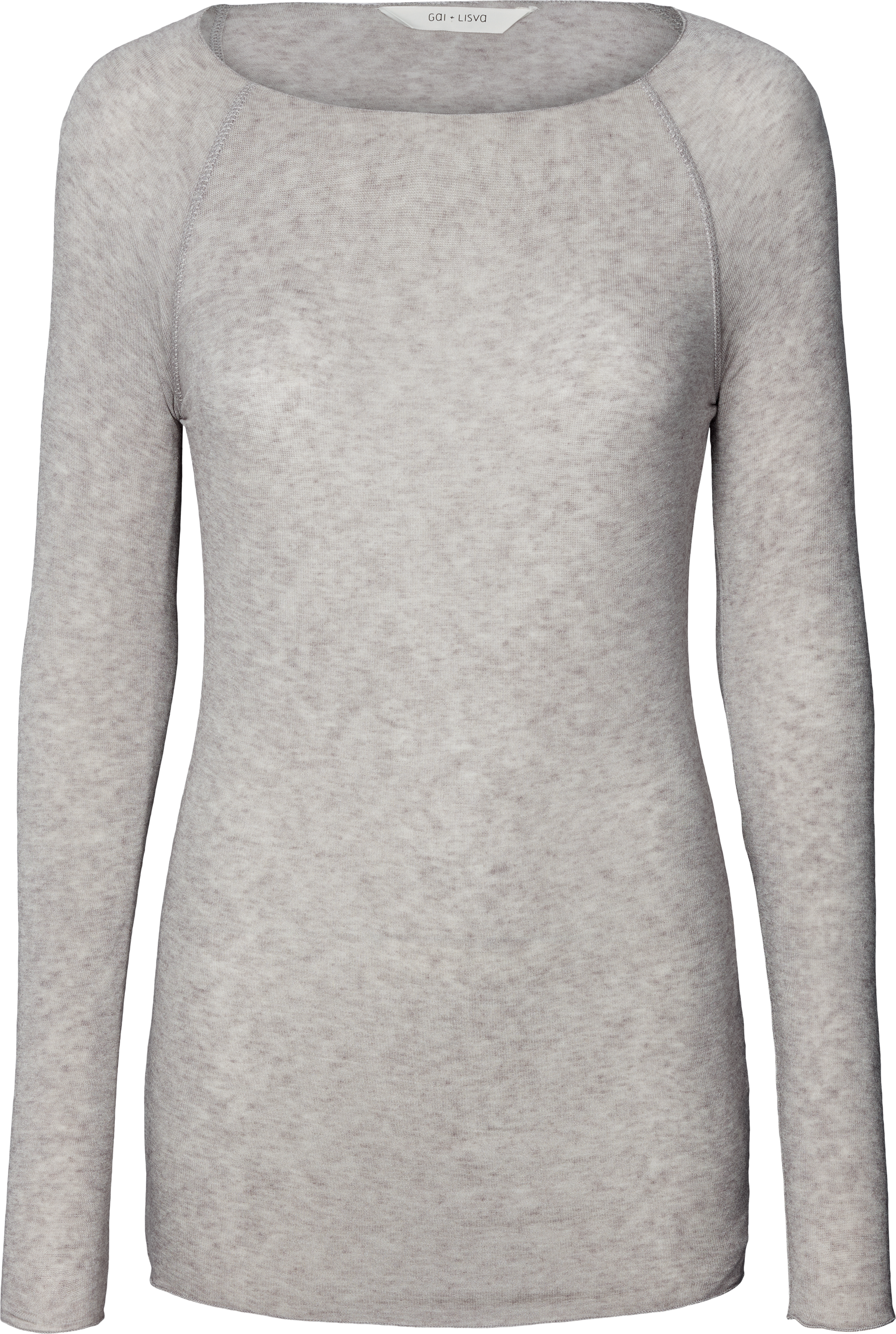 Maglia Amalie in lana grigio chiaro mélange