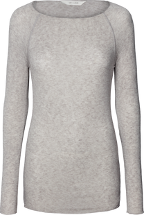 Maglia Amalie in lana grigio chiaro mélange