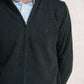 Cardigan in maglia uomo con zip e collo alto