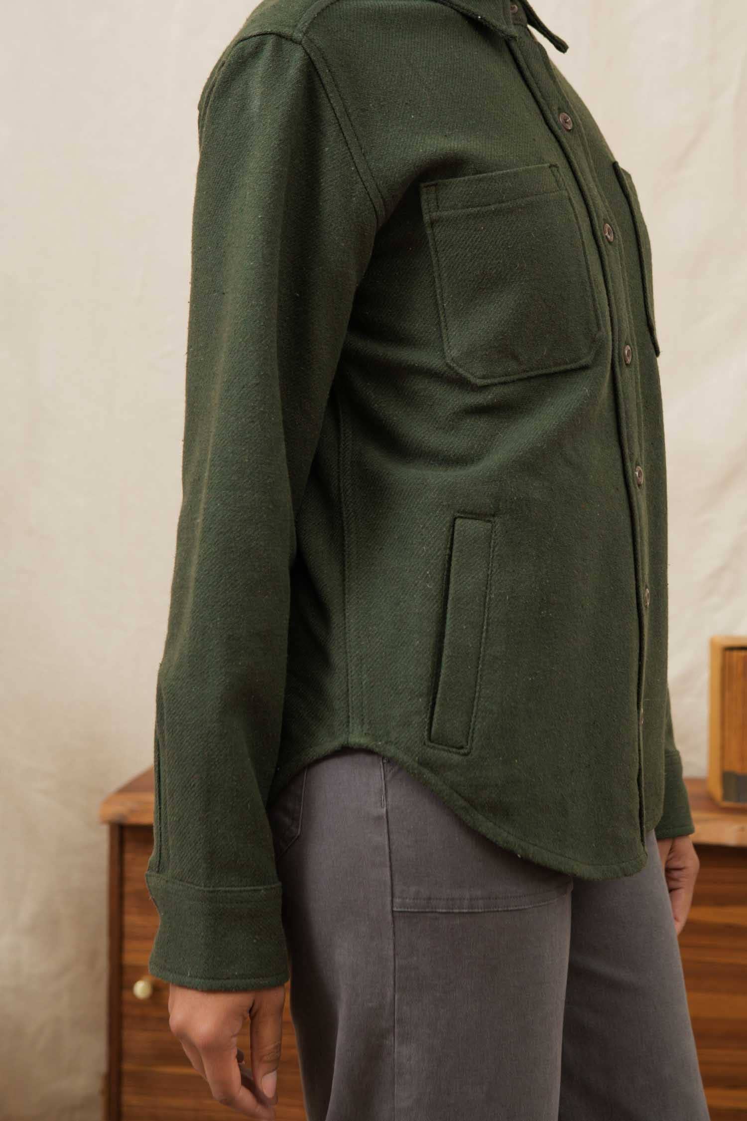 Camicione Overshirt Dawson Verde Salvia Scuro