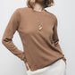 Maglione in maglia girocollo con cashmere