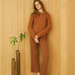 Maglione relaxed in cotone fine con maniche raglan