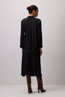 Camicia essenziale in raso