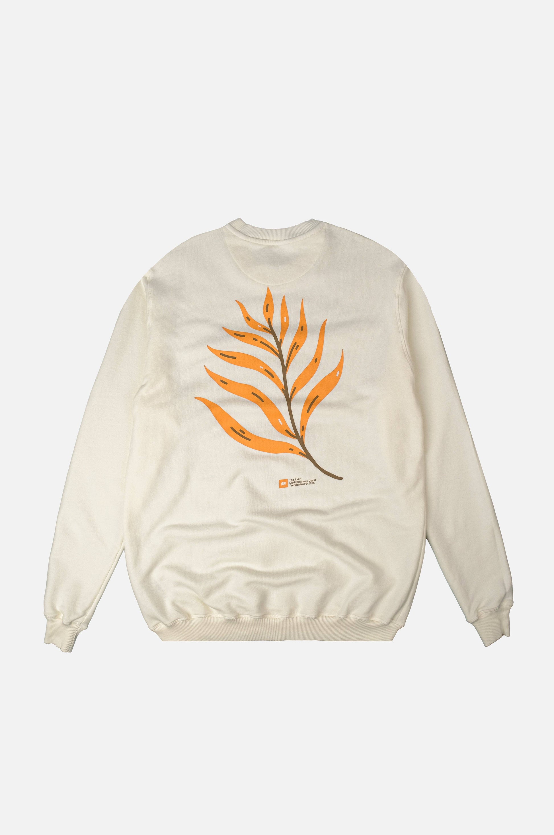 Maglione Palmeral Pigment mezza stagione ecru in cotone biologico