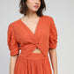Vestito midi Odouma terracotta