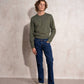 Jeans uomo in denim blu elasticizzato