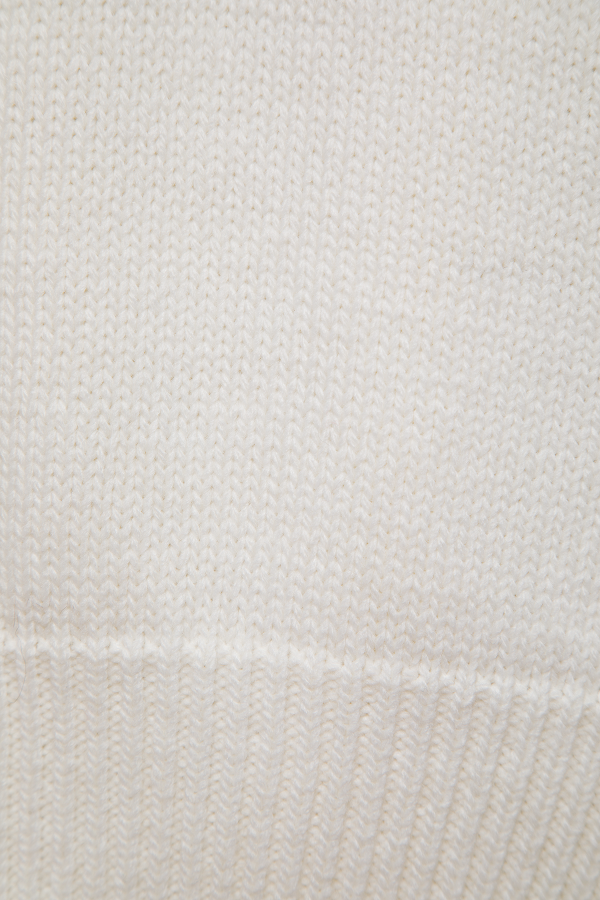 Maglione in maglia rasata con scollo a V