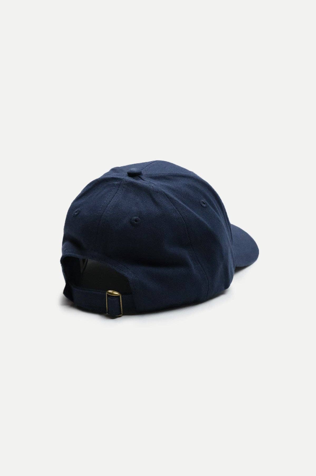 Cappellino classico 6 pannelli blu navy con logo ricamato