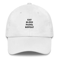 Cappellino da baseball ricamato “Eat Sleep Padel Repeat”