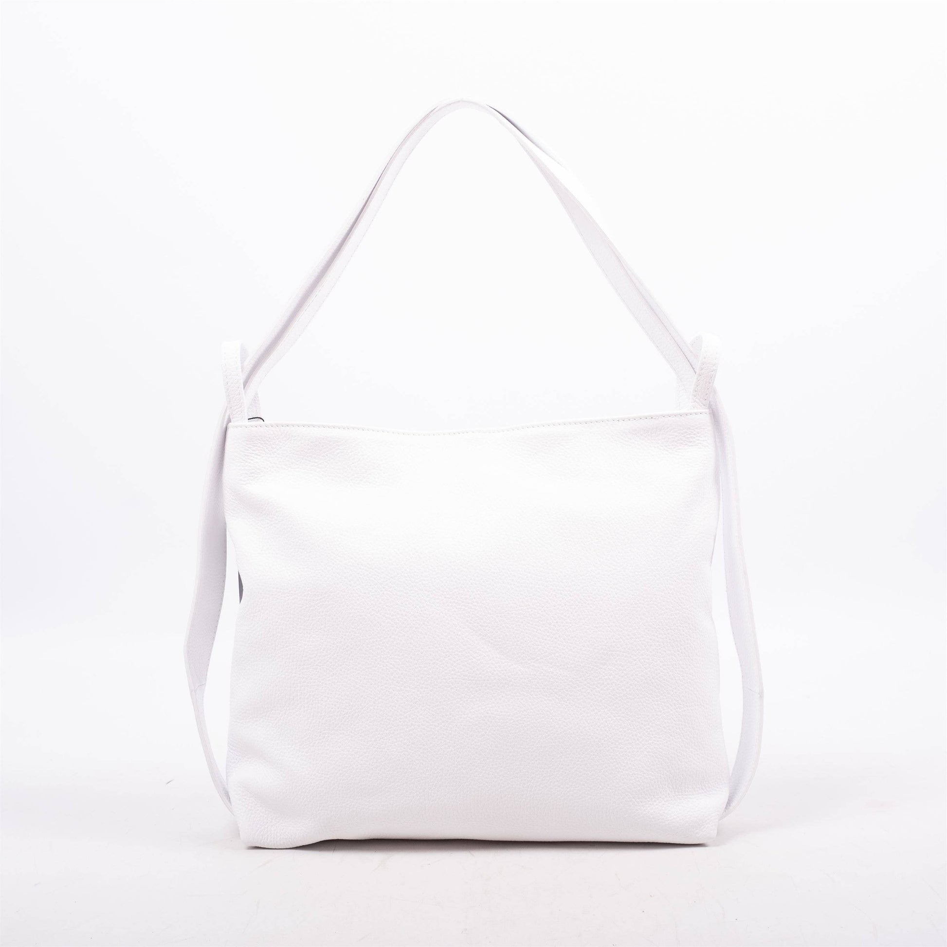 Borsa in pelle convertibile a spalla e zaino