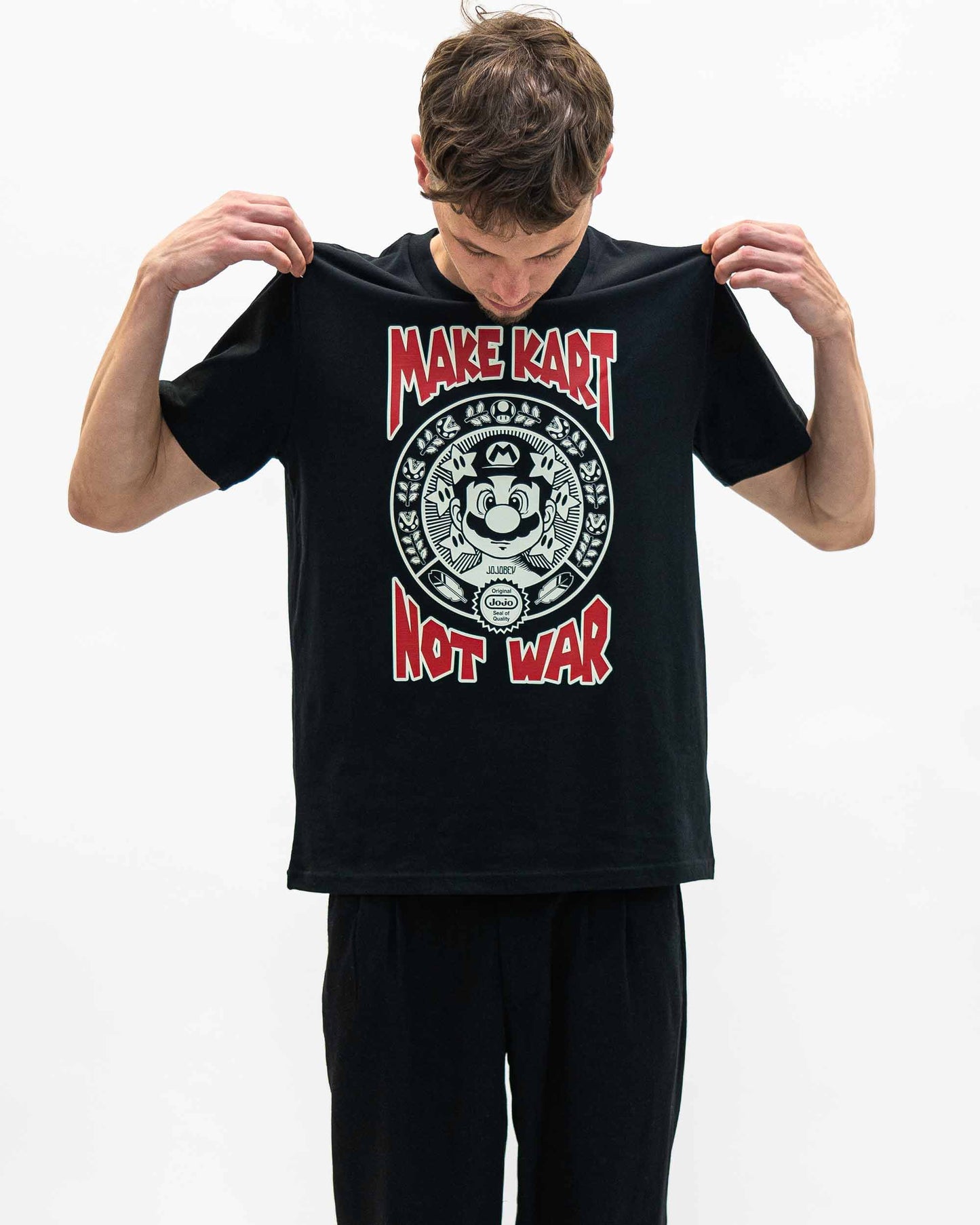 T-shirt unisex Mario Make Kart con stampa videogame
