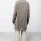 Cappotto lungo fantasia con maniche raglan