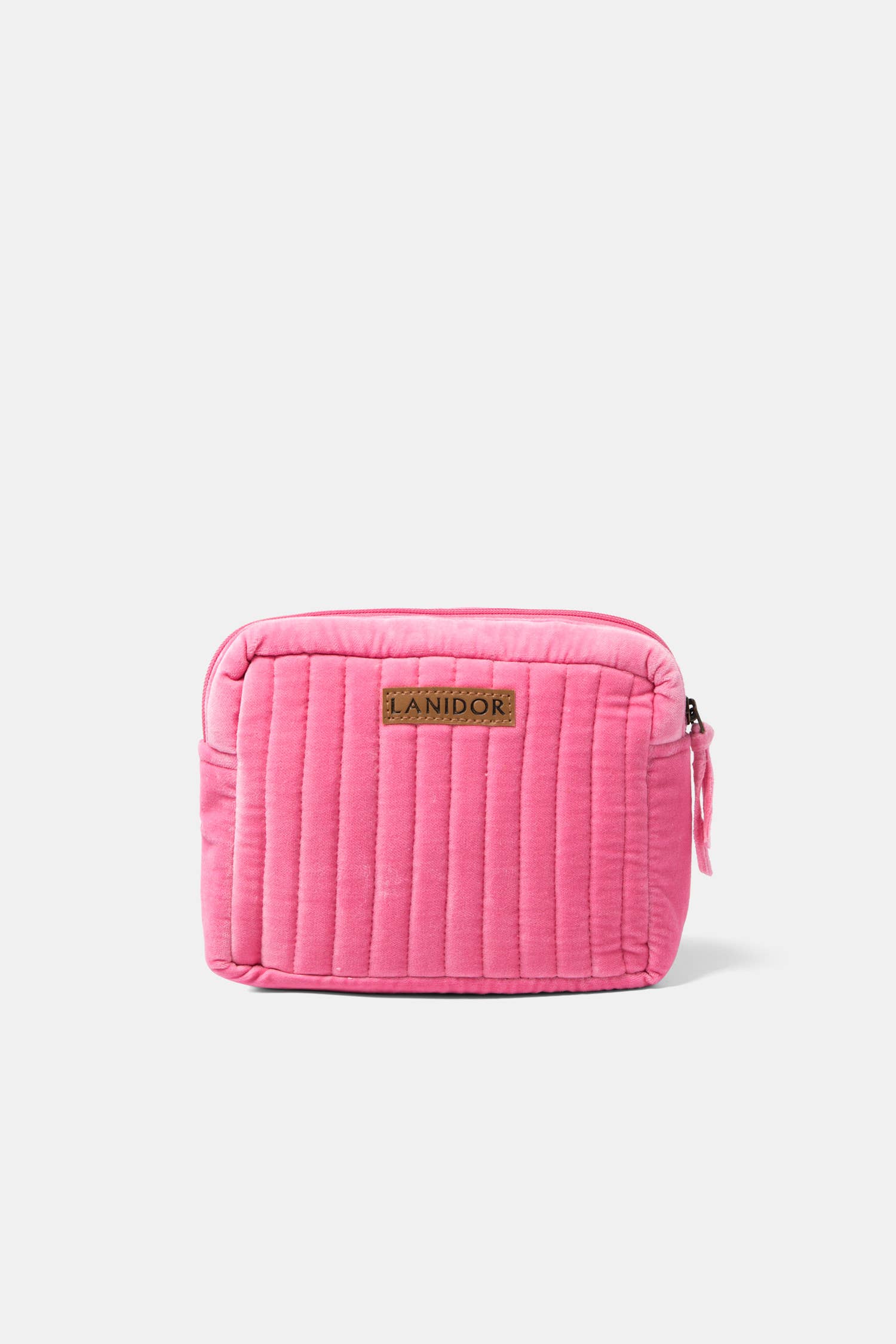 Borsa in velluto trapuntato con logo