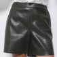 Pantaloncini in finta pelle effetto coccodrillo