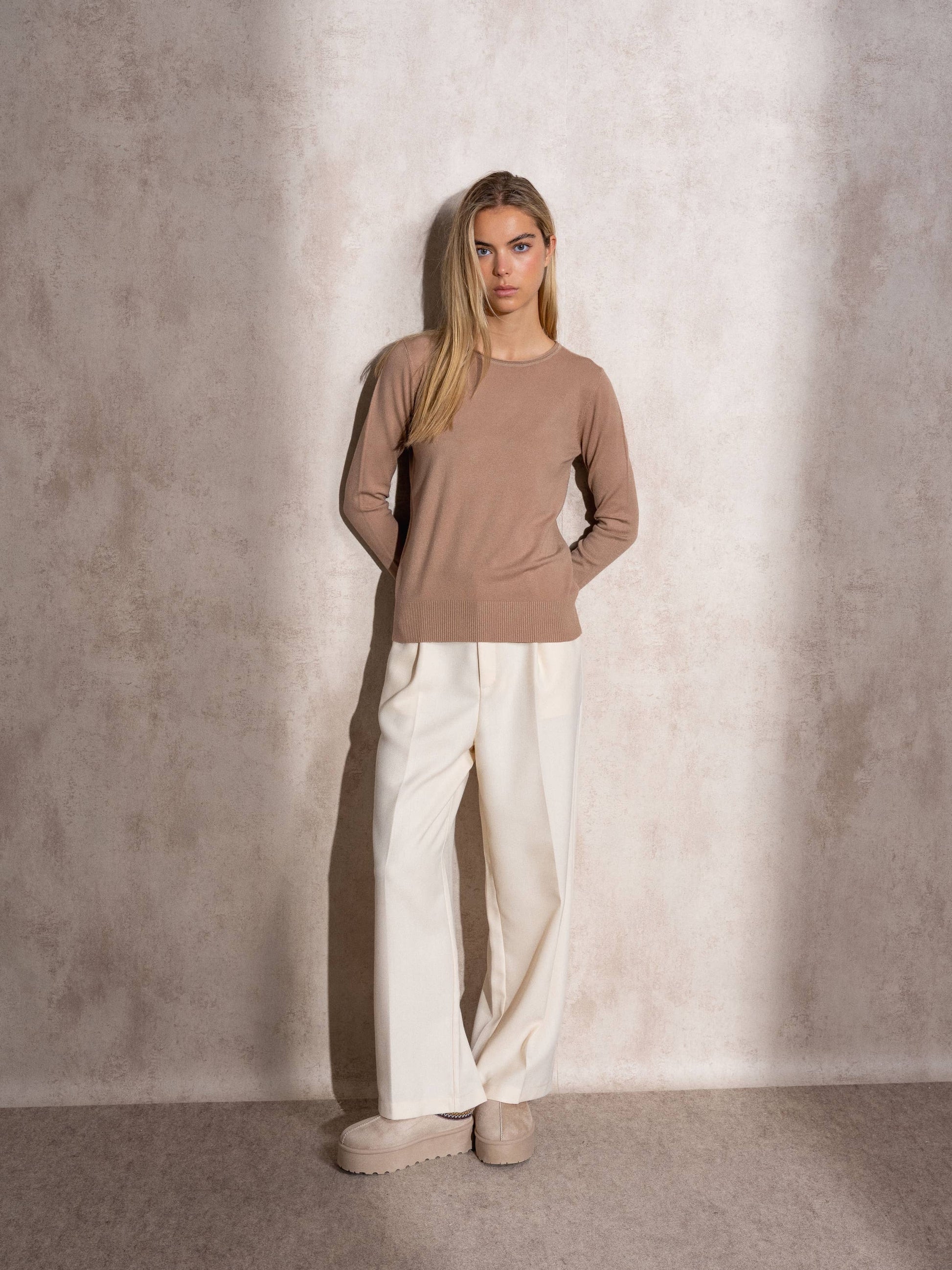 Maglione in maglia con lurex da donna