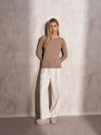 Maglione in maglia con lurex da donna