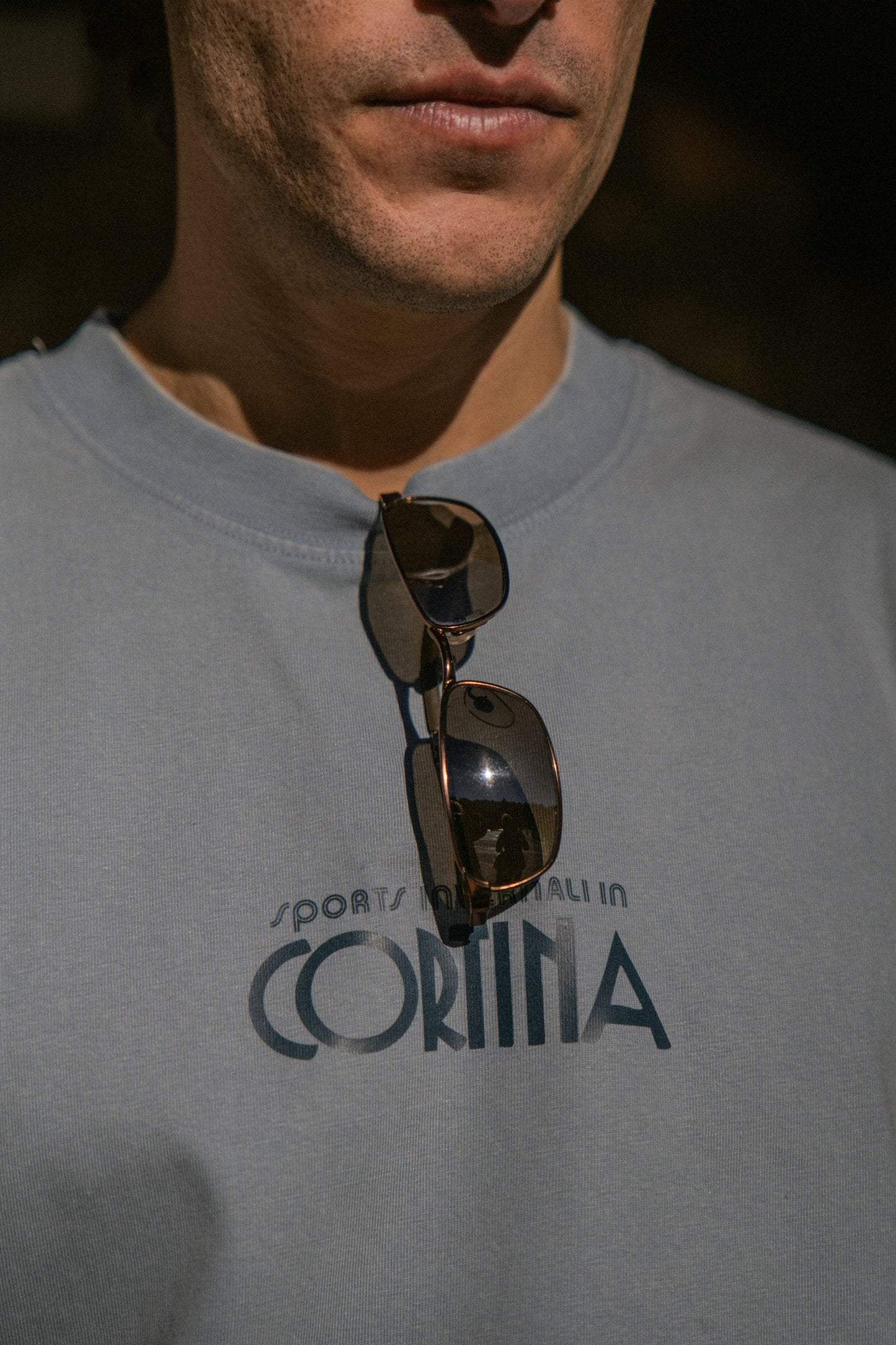 T-shirt oversize Cortina d’Ampezzo in cotone biologico