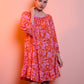Abito donna off-shoulder con stampa floreale