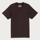 T-shirt Sostenibile con Taschino in Cotone Riciclato Color Tartufo