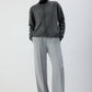 Pantaloni a pieghe con vita elasticizzata