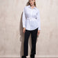 Tunica camicia in cotone con cintura
