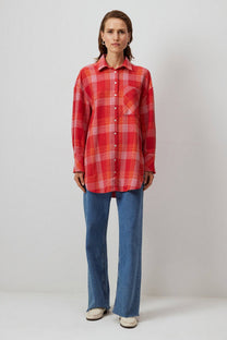 Camicia da taglialegna a quadri in misto cotone