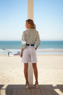 Blusa floreale in viscosa