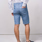 Bermuda slim fit cinque tasche in denim