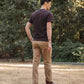 T-shirt Sostenibile con Taschino in Cotone Riciclato Color Tartufo