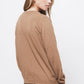 Cardigan in maglia rasata con bottoni a contrasto