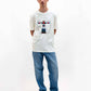 T-shirt unisex in cotone biologico con stampa robot artistica