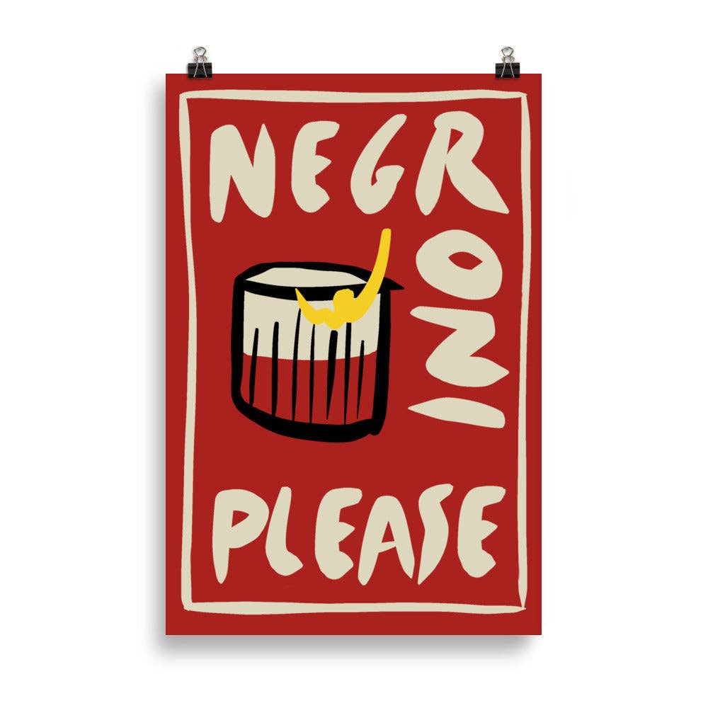 Poster “Negroni Please”