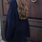 Maglione maxi oversize a collo vulcano in lana merino extrafine