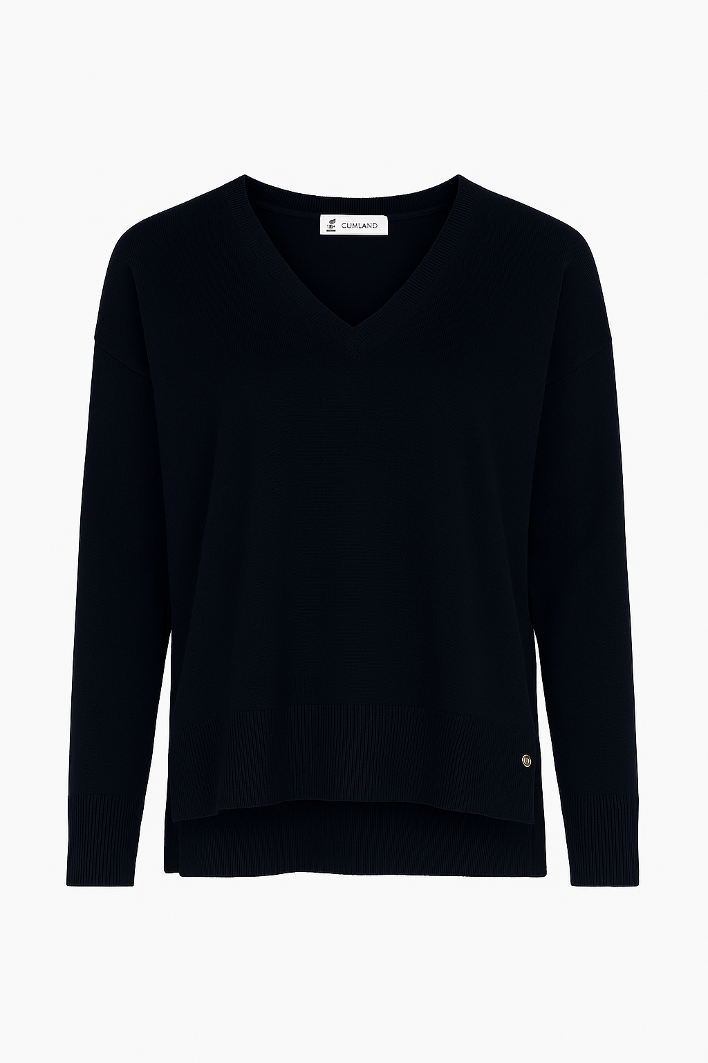 Maglione in maglia con scollo a V relaxed fit