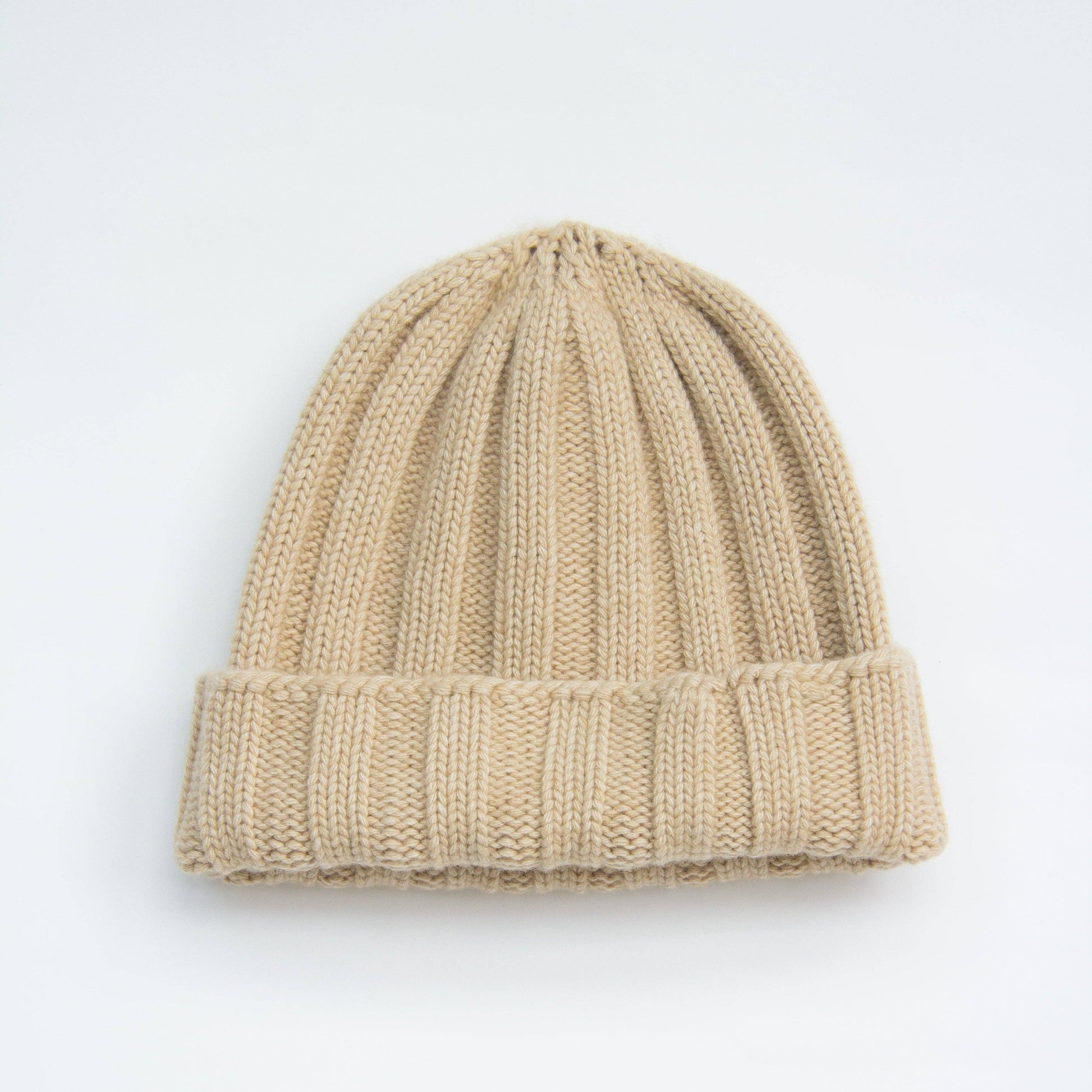 Berretto a coste in misto cashmere