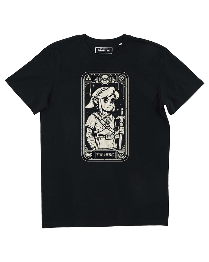 T-shirt nera The Hero in cotone biologico GOTS