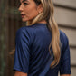 T-shirt fluida satinata