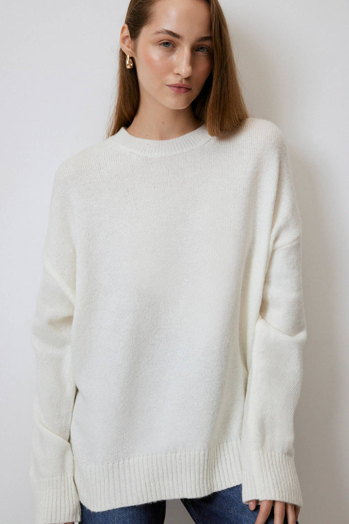Maglione oversize tinta unita