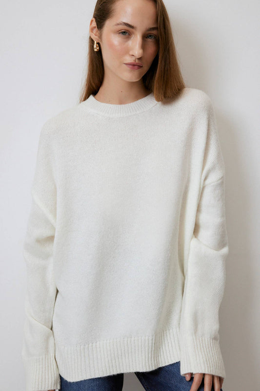 Maglione oversize tinta unita