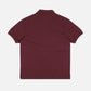 Polo Essential in Cotone Biologico Bordeaux