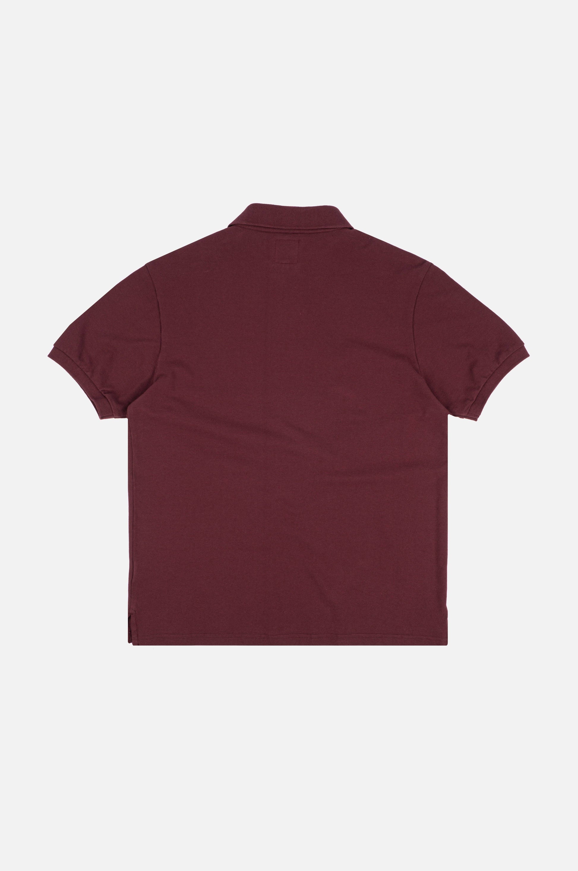 Polo Essential in Cotone Biologico Bordeaux