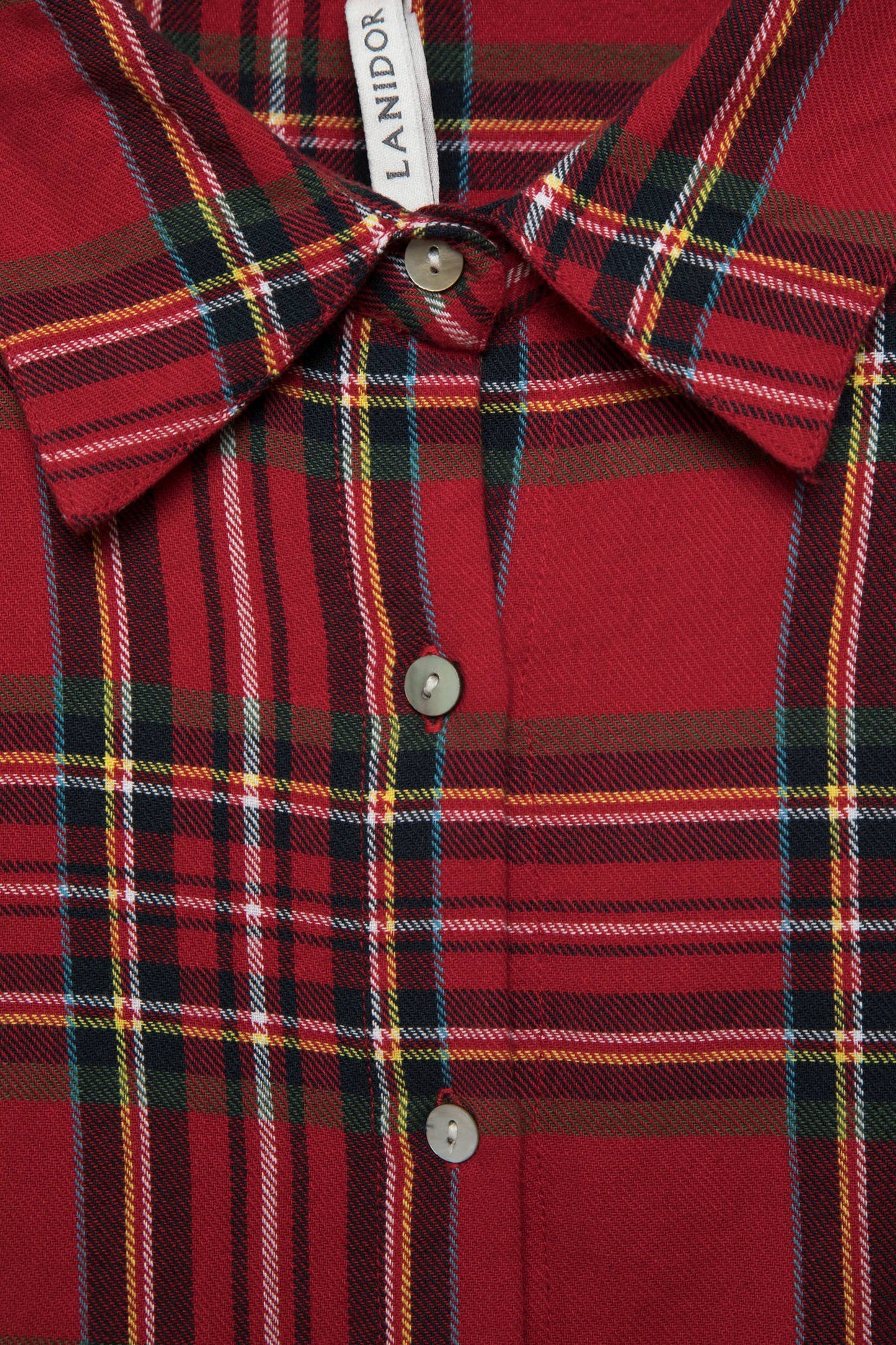 Camicia tartan a quadri con maniche lunghe