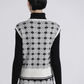 Gilet in maglia jacquard bicolore