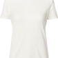 T-shirt Chrisstine in cotone biologico pointelle bianca